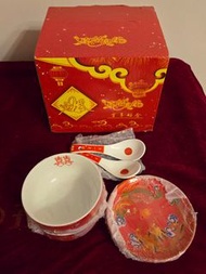 中式彩龍碗Chinese Wedding Dinnerware Set（購自冠南華）