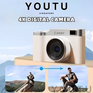 Digital Camera 4K 1080P Flip-screen CCD Digital Camera Campus student Portable Camera Kids Entry Lev