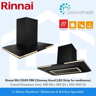 RINNAI RH-C1059-PBR 90cm Chimney Hood with Plasma Fresh Filter