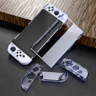 1Set Anti-fall Protective Accessories For Nintendo Switch OLED Transparent PC Protective Case Cover