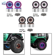 [vsrhkq] 4 Pieces 1/10 RC Crawler Wheel Rims Sturdy Aluminum Alloy for SCX10 TRX4 H8H