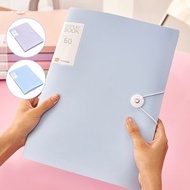 屯京 - 紫色 60頁裝 A4有扣文件夾 資料冊 試卷單據收納袋 資料文件袋 插頁文件夾 收納冊 [平行進口]