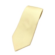 Light Yellow Silk Tie With Built-In Pattern Quality Brand Standard Size 10 X 150 cm (4 Inches)