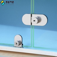 SUYO Glass Door Lock Punch-Free Stainless Steel Security Cabinet Display Lock