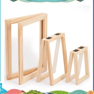 3 Pieces Paper Making Wooden Paper Making Mould Papermaking Screen Kit 3 Size Frame for DIY  (A7, A6