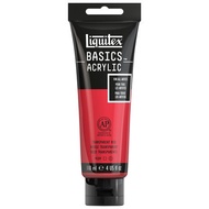 LIQUITEX BASICS ACRYLIC - TRANSPARENT RED