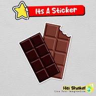 Chocolate Sticker Choco Chocolate Vinyl Waterproof Sticker
