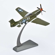 Aaa 72 1: World War II US P51b Mustang Fighter Aircraft Simulation Alloy Collection Finished Mil
