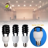 MUNDAMY UV Black Light, AC 220V Support Spiral LED light,  Ultraviolet Fluorescent UV Light CFL Bulb