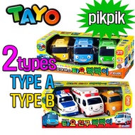 The Little Bus TAYO Pik Pik 3 Pcs Tayo Rogi Rani - Korean Animation Toy