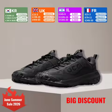 Nike ACG Mountain Fly 2 Unisex Low-Top Running Shoes - Comfortable, Cushioned, Durable, Black HF6245