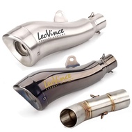 YZF-FZ8 Motorcycle Exhaust Muffler Leovince escape moto Slip-on DB killer Middle link Pipe For Yamah