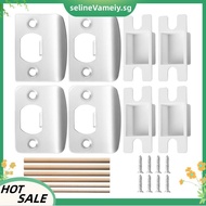 4 Pack Door  Strike Plate-Stainless Steel Door Lock Strike Plate Repair Kits-Door  Restorer Reinforc