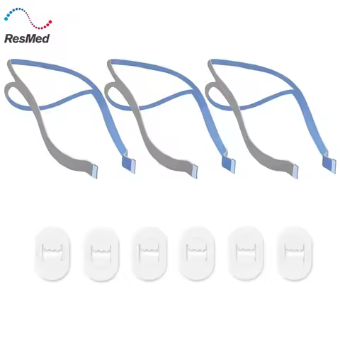 3 Replacement Headgear for Resmed Airfit P10 Nasal Pillow CPAP Mask Straps Included 3 Straps and 6 A
