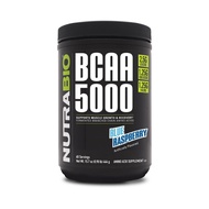 NutraBio BCAA 5000 Powder - Vegan Fermented BCAAs - Supports Lean Muscle Growth, Recovery, Endurance