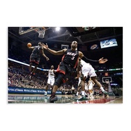 Dwyane Wade Posters For Walls Canvas Paper Poster Signed Art Prints Basketball Dunk Prints Unframe-s