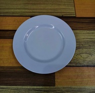 6 INCHES RIM ROUND PLATE MELAMINE -WHITE (16cm x 2cm)