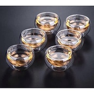 Bộ ấm chén thủy tinh pha trà chịu nhiệt cao cấp 1000ml kèm khay tre