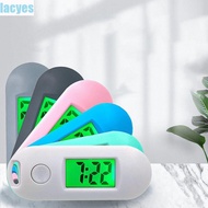 LACYES Digital Electronic Clock Keychain, Table Time Display Luminous Electronic Watch Keyring, Portable Key Display Small Mini LED Digital Clock Quiet Test