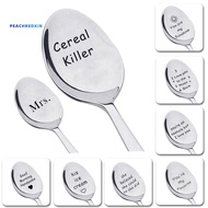 PEK-Household Portable Stainless Steel Peanut Butter Rice Soap Spoon Tableware Gift