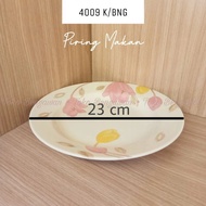 Thick Melamine Dinner Plate 9inch Hoover Floral Motif Melamine 100 Percent Floral