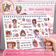 Cartoon Hand Book Sticker Storage Book Set Hand Book Adhesive Tape Sticker Book Double sided Thickened Release Book Sticker Sticker