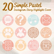 H009 Simple Pastel Insta IG Story Highlight Cover Icons