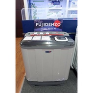 Fujidenzo 6 kg Twin Tub Washing Machine with Dryer JWT-601 (Gray)