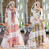 Ceruty Gamis / Dress with floral motif Alvaro Collection