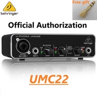BEHRINGER UMC22 UMC202HD Microphone Amplifier Live Recording External Sound Card USB Audio interfac