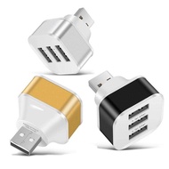 Usb Extender Car Charger Three-in-One Luminous ubs Multi-Purpose Socket Car Portable Extension Conve
