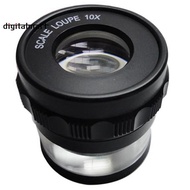10X Stand Measuring Magnifier Scale Loupe Magnifying Glass 10X with Scaled Magnifier