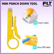 Wire Stripper Network Cable Punch Down Cutter Stripper Tool for RJ45 RJ11 RJ12 LAN Ethernet Cable Re