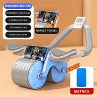 DFANCCIE Ab Wheel Ab Roller Wheels Plank Trainer 2in1 Olahraga Gym Fitness