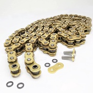WStandard Golden Chain (O Ring/X Ring/Heavy Duty)[428/520/525/530] Gold Rantai Emas Motor Oring Xrin