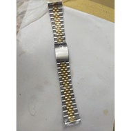 Rolex datejust watch strap size 20 mm gold plated