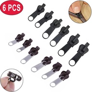 [AS]☆Universal Zip Repair Replacement Kit. 3 Sizes 6 Pieces No Tools Zip Fixers