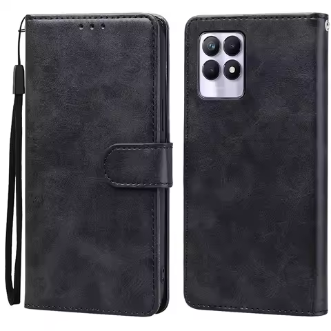For Realme 8i Case RMX3151 Business Wallet Flip Case For Oppo Realme 8i 8 i Realme8i Phone Case TPU 