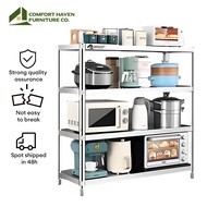 Comfort Haven Furniture Co. Stainless Steel Kitchen Storage Rack Microwave Rack 3-5 Layer (60-100cm)