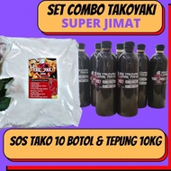set combo takoyaki / sos takoyaki 5 liter / tepung takoyaki 10kg