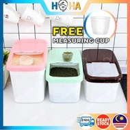 7.5kg/10kg Rice Storage Box Rice Dispenser Grain Flour Herbs Food Container Kitchen Organizer Tong B