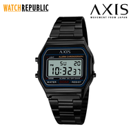 AXIS Digital Black Stainless Steel Unisex Watch AP3342-0202