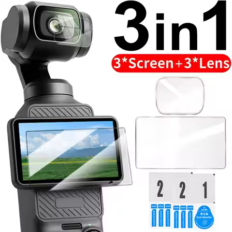 9H Tempered Glass for DJI OSMO Pocket 3 Full Screen Protector For DJI Osmo Pocket 3 Gimbal Camera Le
