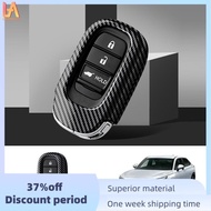 Car Carbon Fiber Key Protective Case Key Shell Protective Cover Car Accessories for Honda Vezel 2021