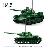 Xe Tăng Chiến Đấu Quân Sự Liên Xô T72 Panzer T34 M1A2 Bộ Khối Xây Dựng Mô Hình Nhân Vật Lính Xe Quân