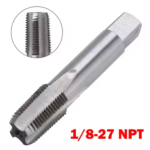 1pc 1/8 "- 27 HSS-NPT Taper Pipe Tap 1/8 - 27 TPI HSS-Taper Pipe Tap Standard High Speed Steel Threa