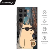 WHITE BEAR Casing Samsung Galaxy A57 A56 A55 A54 A37 A36 A35 A27 A26 A25 A17 A16 A15 A14 A07 A06 S26