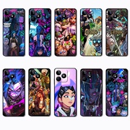 for Realme C51S C67 C68 C63 C61 P1 Note 50 K14 League of Legends Flexible Black Frame TPU Soft Case 