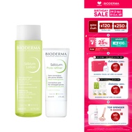 Bioderma Sebium Lotion 200 ml + Sebium Pore Refiner 30 ml โทนเนอร์ และครีมบำรุงสำหรับผิวมัน เป็นสิวง
