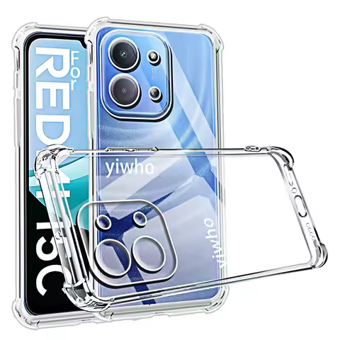 Transparent Phone Case for Redmi 15c 4G 6.9" 25078RA3EA Clear Soft TPU for Xiaomi Redmi Protective C